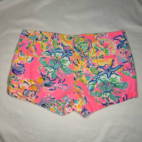 Lilly Pulitzer Coral Reef Island Seacret Print Kerrie Shorts Size 10 - Picture 6 of 7